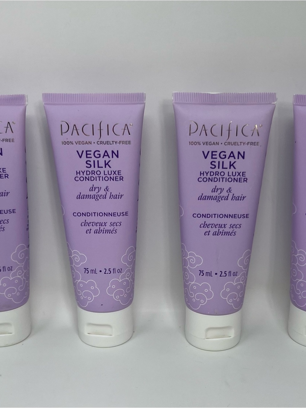 Pacifica VEGAN SILK Dry & Damaged Hair Conditioner Conditioner 2.5 Oz Lot 4 New